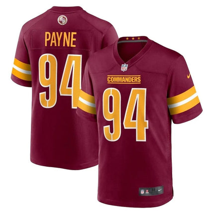 Da'Ron Payne Washington Commanders 2025 Game Jersey - Burgundy