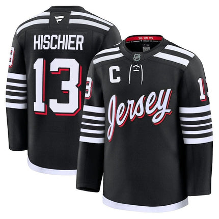 Nico Hischier New Jersey Devils 2025 Alternate Premium Jersey - Black