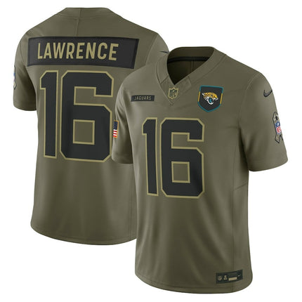 Trevor Lawrence Jacksonville Jaguars 2025 Salute to Service Limited Jersey - Olive