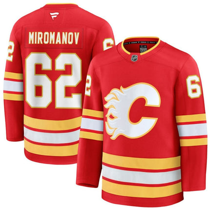 Daniil Miromanov Calgary Flames 2025 Home Premium Jersey - Red