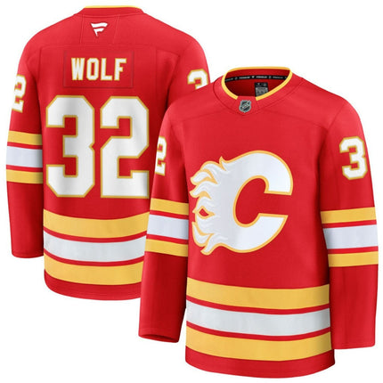 Dustin Wolf Calgary Flames 2025 Home Premium Jersey - Red