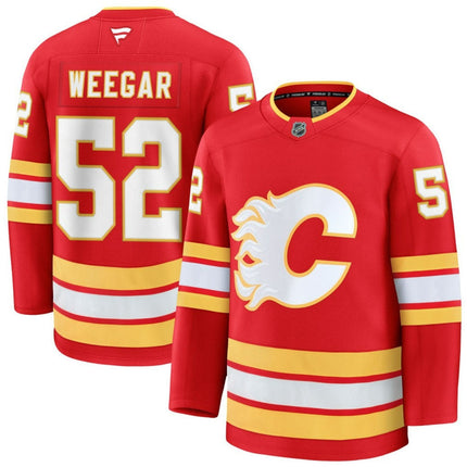 MacKenzie Weegar Calgary Flames 2025 Home Premium Jersey - Red