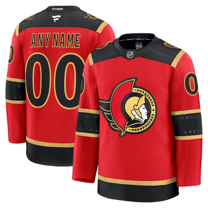 Custom Name Ottawa Senators 2025 Alternate Premium Jersey - Red