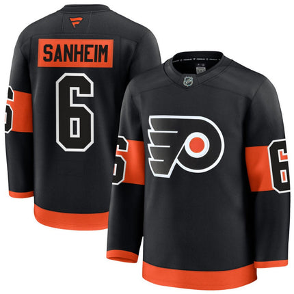 Travis Sanheim Philadelphia Flyers 2025 Alternate Premium Jersey - Black
