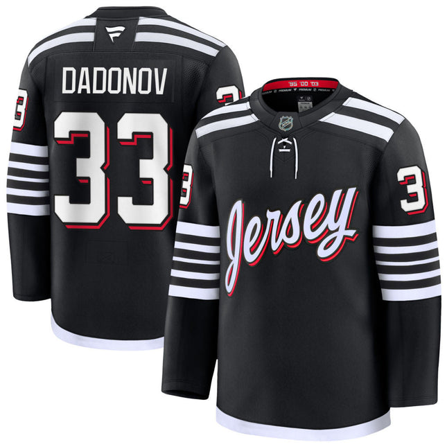 Evgenii Dadonov New Jersey Devils 2025 Alternate Premium Jersey - Black