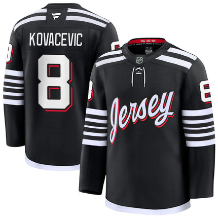 Johnathan Kovacevic New Jersey Devils 2025 Alternate Premium Jersey - Black