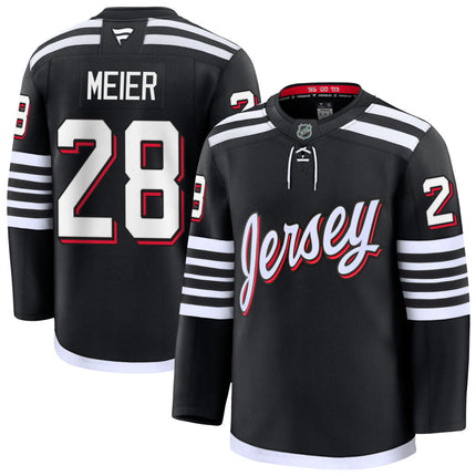 Timo Meier New Jersey Devils 2025 Alternate Premium Jersey - Black