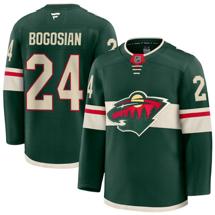 Zach Bogosian Minnesota Wild 2025 Home Premium Jersey - Green