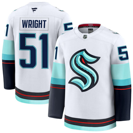 Shane Wright Seattle Kraken 2025 Away Premium Jersey - White