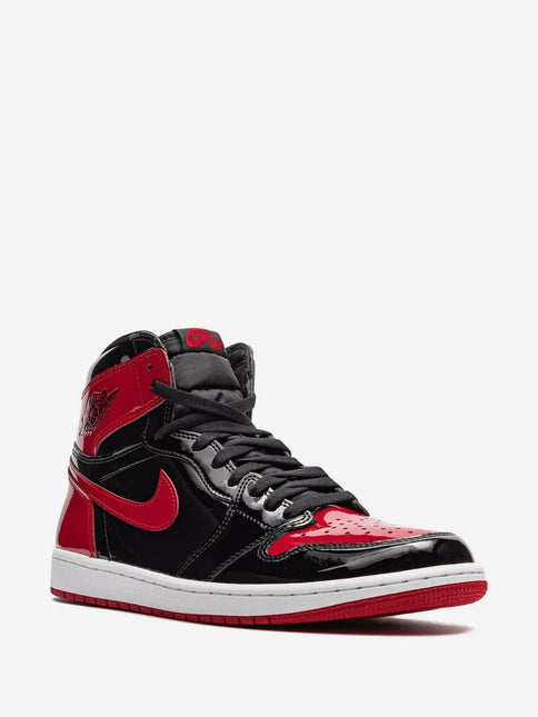 Men's Nike Air Jordan 1 High OG Bred Patent Shoes