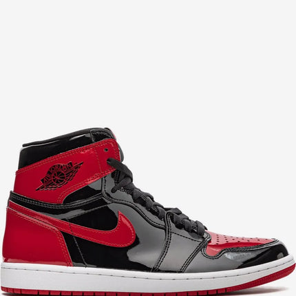 Men's Nike Air Jordan 1 High OG Bred Patent Shoes
