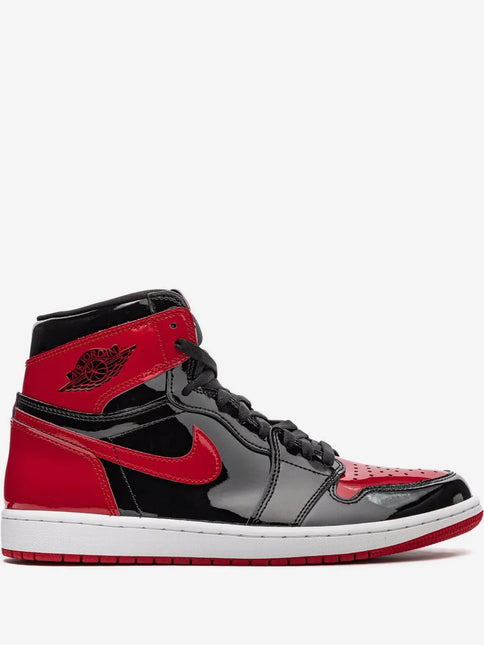 Men's Nike Air Jordan 1 High OG Bred Patent Shoes