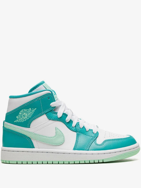 Men's Nike Air Jordan 1 Mid Washed Teal Shoes