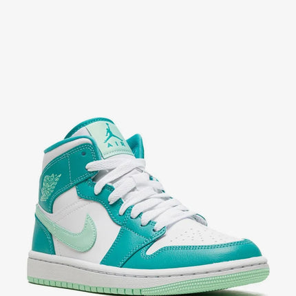 Men's Nike Air Jordan 1 Mid Washed Teal Shoes