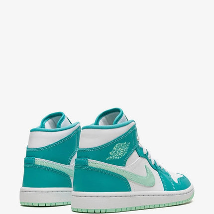 Men's Nike Air Jordan 1 Mid Washed Teal Shoes