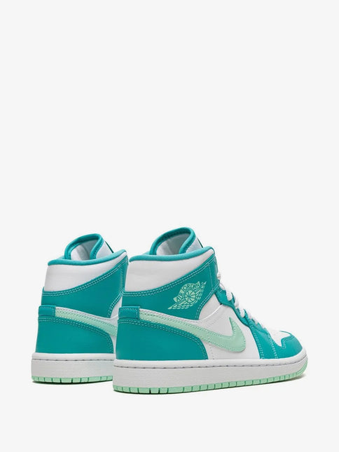 Men's Nike Air Jordan 1 Mid Washed Teal Shoes