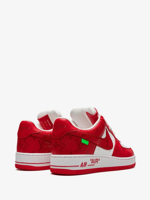 Men's Nike x Louis Vuitton Air Force 1 Low Virgil Abloh White Red Shoes