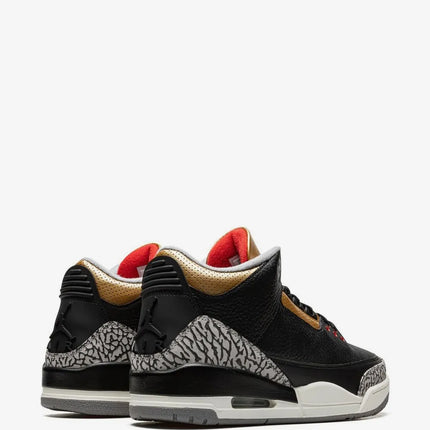 Men's Nike Air Jordan 3 Black Gold Shoes