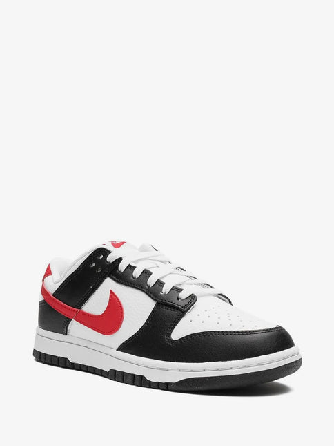Men's Nike Dunk Low Black White Red Shoes