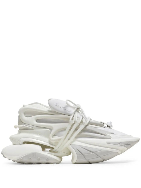 Men's Balmain Unicorn Low-Top White Sneakers