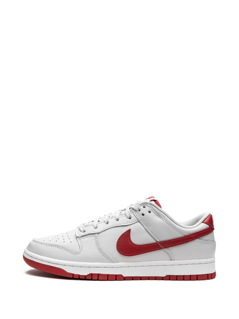 Men's Nike Dunk Low Vast Grey Varsity Red-White Shoes