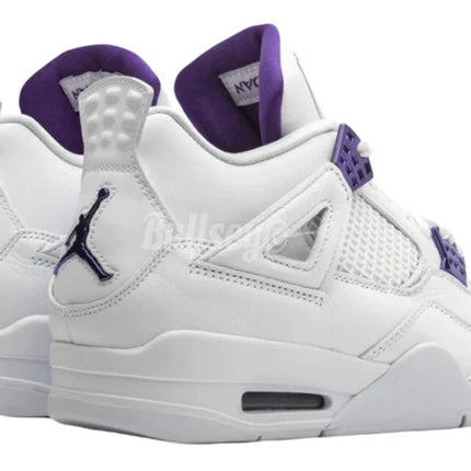 Men's Nike Air Jordan 4 Retro Metallic Purple Shoes