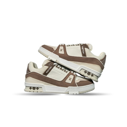 Men's Louis Vuitton LV Trainer Brown Sneakers