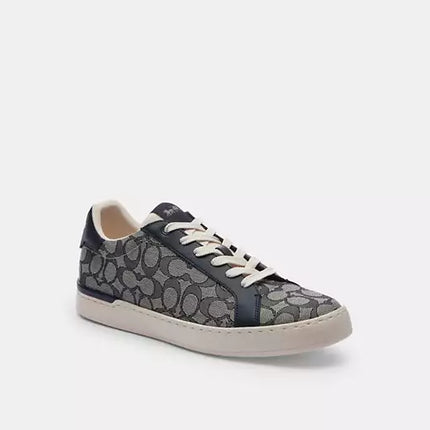 Men's Coach Clip Low-Top Skateboard Blue Sneakers