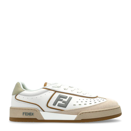 Men's Fendi Match Cream Sneakers