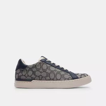 Men's Coach Clip Low-Top Skateboard Blue Sneakers