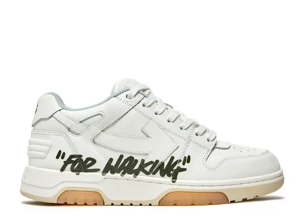 Men's Off-White Out Of Office Sneakers In For Walking - White Black