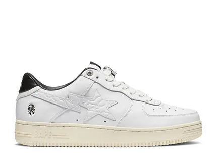 Men's BAPE BLACK x Bapesta White Black Shoes