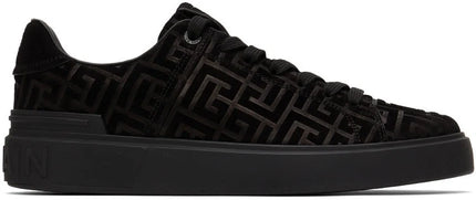 Men's Balmain B-Court Jacquard Black Sneaker