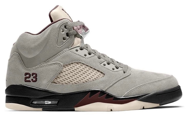 Men's A Ma Maniere x Air Jordan 5 Light Bone Shoes