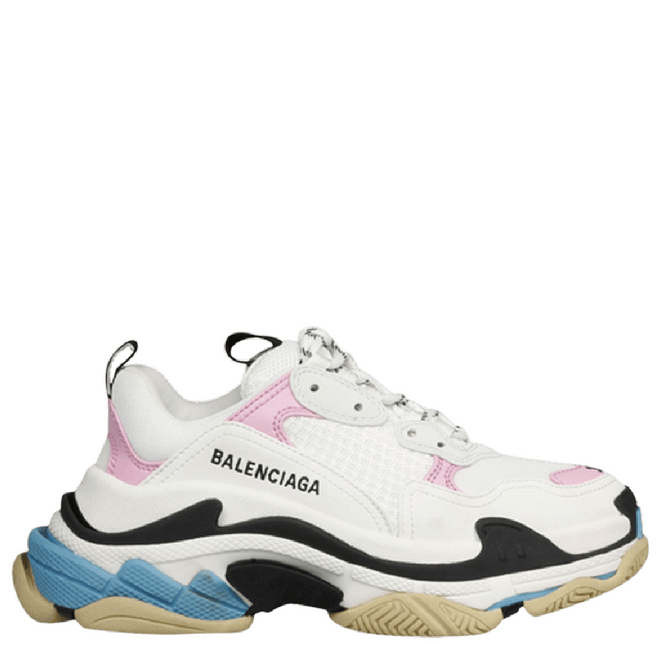 Men's Balenciaga Triple S Trainer White Pink Sneakers