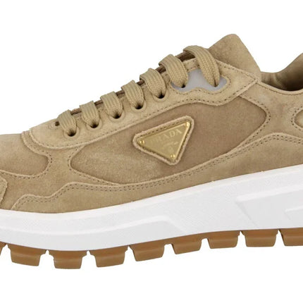 Men's Prada Montecarlo Re-Edition 2005 Leather Beige Sneakers