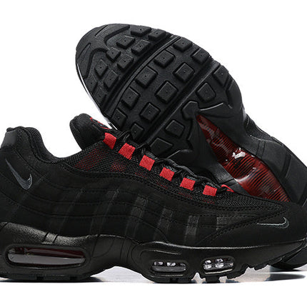 Men's Nike Air Max 95 Black Team Crimson Shoes