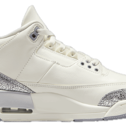 Men's Nike Air Jordan 3 Metallic Silver Shoes