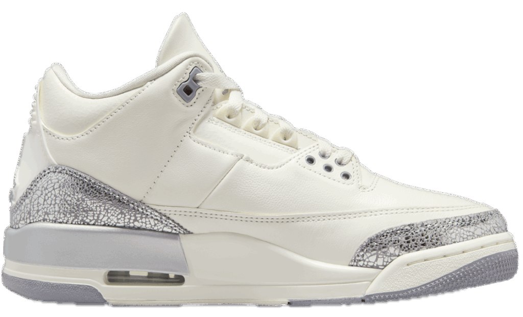 Men's Nike Air Jordan 3 Metallic Silver Shoes