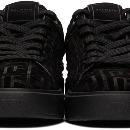 Men's Balmain B-Court Jacquard Black Sneaker