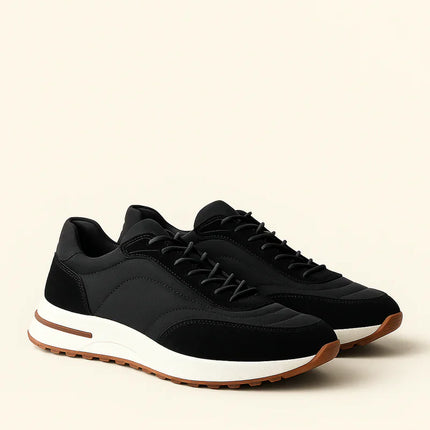 Men's Loro Piana Weekend Walk Black Sneakers