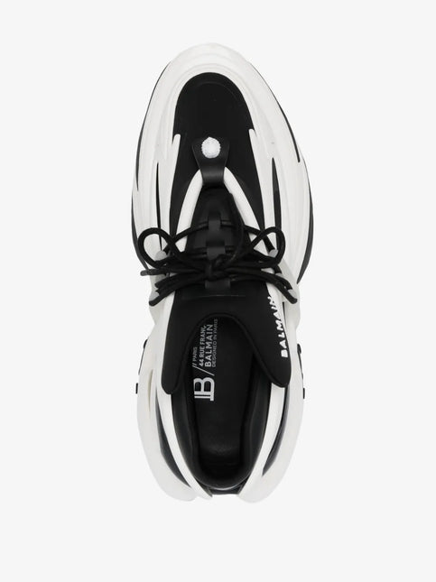 Men's Balmain Unicorn Low-Top Black White Sneakers