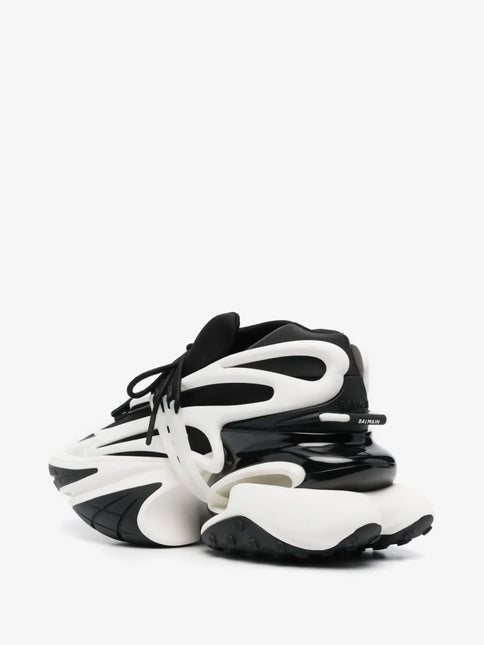 Men's Balmain Unicorn Low-Top Black White Sneakers