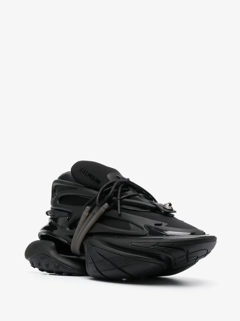 Men's Balmain Unicorn Low-Top Black Sneakers
