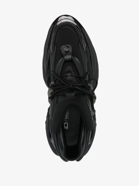 Men's Balmain Unicorn Low-Top Black Sneakers