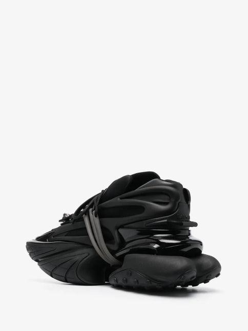 Men's Balmain Unicorn Low-Top Black Sneakers