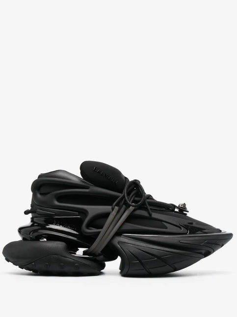 Men's Balmain Unicorn Low-Top Black Sneakers