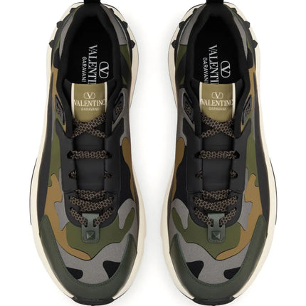 Men's Valentino Garavani Baskets True Act Khaki Multicolor Sneakers
