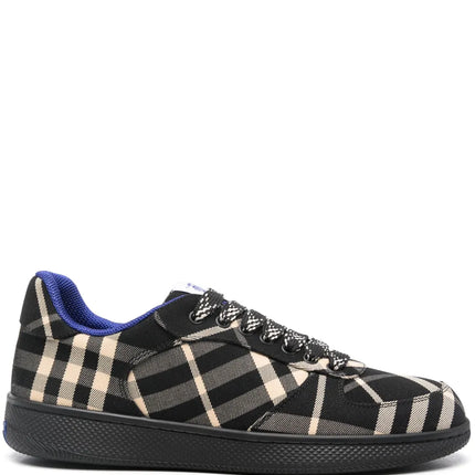 Men’s Burberry Check Terrace Noir Beige Bleu Sneakers