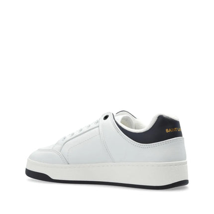 Men's Saint Laurent Low Top White  Black Sneakers